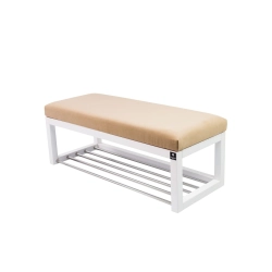 Ławka Pufa Tapicerowana Siedzisko Gładkie Cappuccino LPG-4 Rozmiary od 50 cm do 200 cm