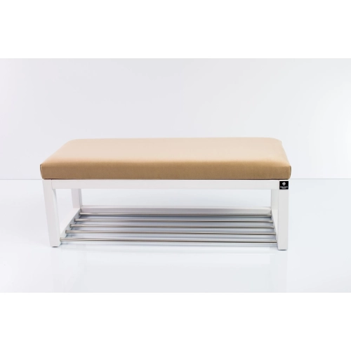 Ławka Pufa Tapicerowana Siedzisko Gładkie Cappuccino LPG-4 Rozmiary od 50 cm do 200 cm