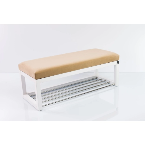 Ławka Pufa Tapicerowana Siedzisko Gładkie Cappuccino LPG-4 Rozmiary od 50 cm do 200 cm