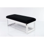 Ławeczka Pufa Tapicerowana Siedzisko Gładkie Czarny LPG-4 Rozmiary od 50 cm do 200 cm