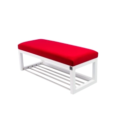 Ławka Pufa Tapicerowana Siedzisko Gładkie Czerwony LPG-4 Rozmiary od 50 cm do 200 cm