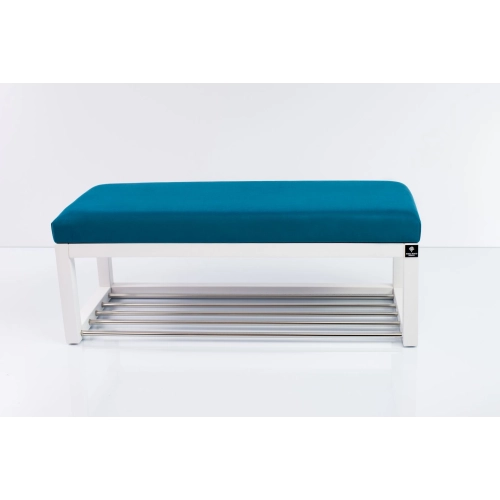 Ławeczka Pufa Tapicerowana Siedzisko Gładkie Turkus LPG-4 Rozmiary od 50 cm do 200 cm