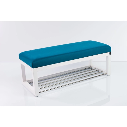 Ławeczka Pufa Tapicerowana Siedzisko Gładkie Turkus LPG-4 Rozmiary od 50 cm do 200 cm