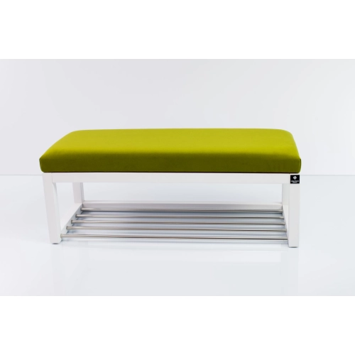 Ławka Pufa Tapicerowana Siedzisko Gładkie Zieleń Pistacja LPG-4 Rozmiary od 50 cm do 200 cm