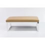 Ławka Pufa Tapicerowana Siedzisko Gładkie Ekoskóra Beż LPG-4 Rozmiary od 50 cm do 200 cm