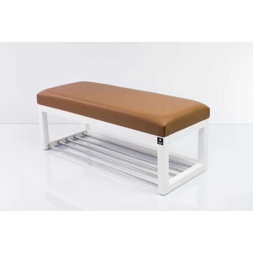 Ławka Pufa Tapicerowana Siedzisko Gładkie Ekoskóra Cappucino LPG-4 Rozmiary od 50 cm do 200 cm