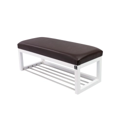 Ławka Pufa Tapicerowana Siedzisko Gładkie Ekoskóra Brąz LPG-4 Rozmiary od 50 cm do 200 cm
