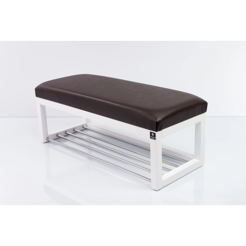 Ławka Pufa Tapicerowana Siedzisko Gładkie Ekoskóra Brąz LPG-4 Rozmiary od 50 cm do 200 cm