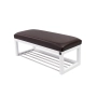 Ławka Pufa Tapicerowana Siedzisko Gładkie Ekoskóra Brąz LPG-4 Rozmiary od 50 cm do 200 cm