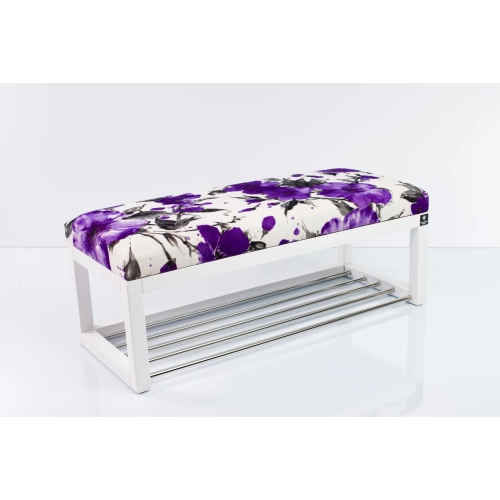 Ławeczka Pufa Tapicerowana Siedzisko Gładkie LPG-4 Marakesz Fiolet Rozmiary od 50 cm do 200 cm