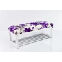 Ławeczka Pufa Tapicerowana Siedzisko Gładkie LPG-4 Marakesz Fiolet Rozmiary od 50 cm do 200 cm