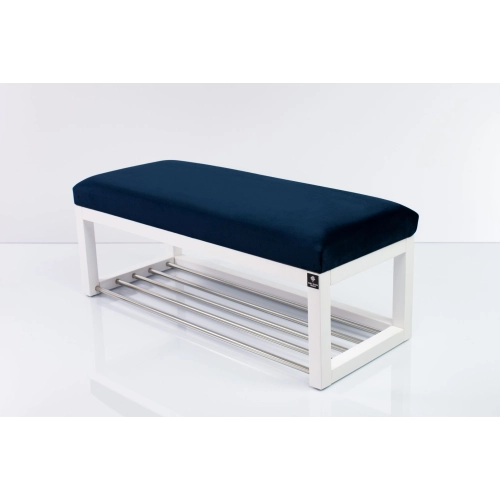 Ławka Pufa Tapicerowana Siedzisko Gładkie Granatowy LPG-4 Rozmiary od 50 cm do 200 cm