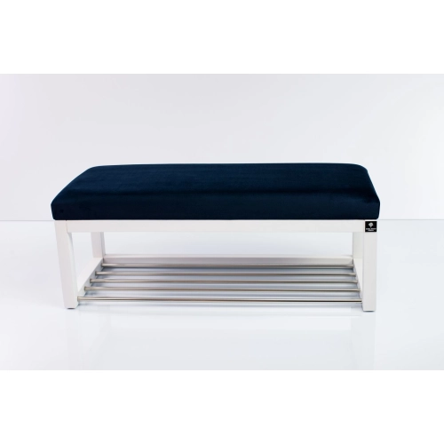 Ławka Pufa Tapicerowana Siedzisko Gładkie Granatowy LPG-4 Rozmiary od 50 cm do 200 cm