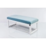 Ławka Pufa Tapicerowana Siedzisko Gładkie Jasny Błękit LPG-4 Rozmiary od 50 cm do 200 cm