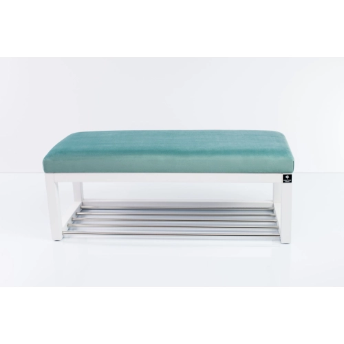 Ławka Pufa Tapicerowana Siedzisko Gładkie Mięta LPG-4 Rozmiary od 50 cm do 200 cm