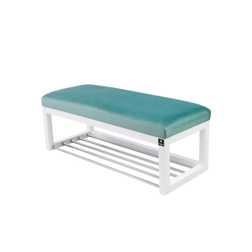 Ławka Pufa Tapicerowana Siedzisko Gładkie Mięta LPG-4 Rozmiary od 50 cm do 200 cm