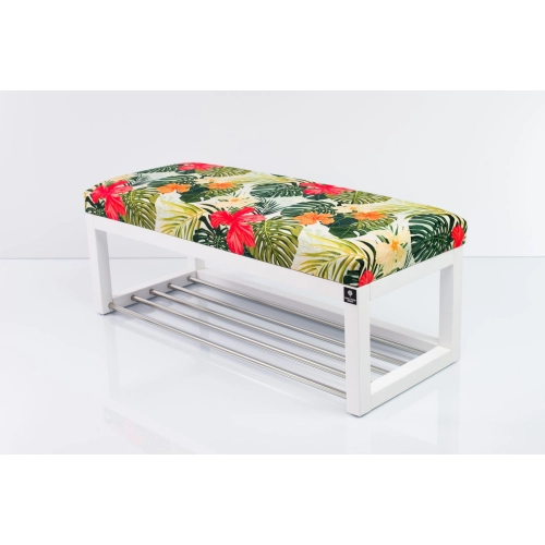 Ławeczka Pufa Tapicerowana Siedzisko Gładkie LPG-4 Tropic 02 Rozmiary od 50 cm do 200 cm