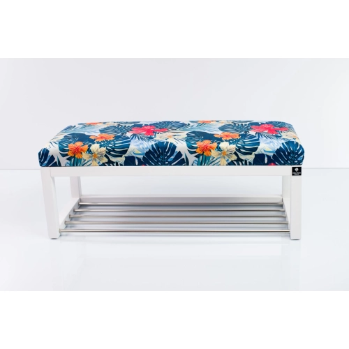 Ławeczka Pufa Tapicerowana Siedzisko Gładkie LPG-4 Tropic 03 Rozmiary od 50 cm do 200 cm