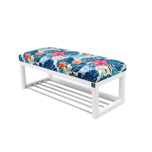 Ławeczka Pufa Tapicerowana Siedzisko Gładkie LPG-4 Tropic 03 Rozmiary od 50 cm do 200 cm