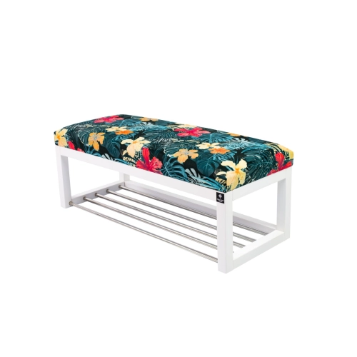 Ławeczka Pufa Tapicerowana Siedzisko Gładkie LPG-4 Tropic 04 Rozmiary od 50 cm do 200 cm