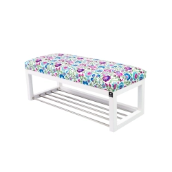 Ławeczka Pufa Tapicerowana Siedzisko Gładkie LPG-4 Kwiaty Łowieckie Rozmiary od 50 cm do 200 cm