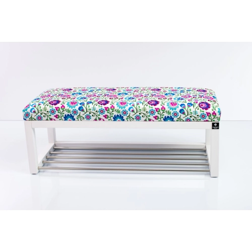 Ławeczka Pufa Tapicerowana Siedzisko Gładkie LPG-4 Kwiaty Łowieckie Rozmiary od 50 cm do 200 cm
