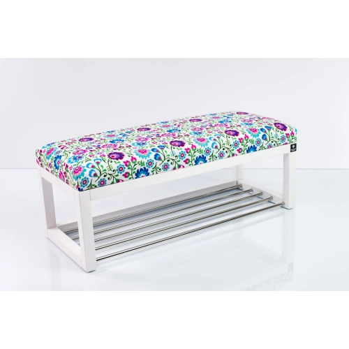 Ławeczka Pufa Tapicerowana Siedzisko Gładkie LPG-4 Kwiaty Łowieckie Rozmiary od 50 cm do 200 cm