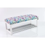 Ławeczka Pufa Tapicerowana Siedzisko Gładkie LPG-4 Kwiaty Łowieckie Rozmiary od 50 cm do 200 cm