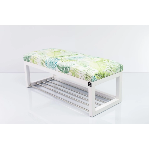 Ławeczka Pufa Tapicerowana Siedzisko Gładkie LPG-4 Liście Monstery Rozmiary od 50 cm do 200 cm