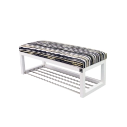 Ławeczka Pufa Tapicerowana Siedzisko Gładkie LPG-4 Malowane Paski Rozmiary od 50 cm do 200 cm