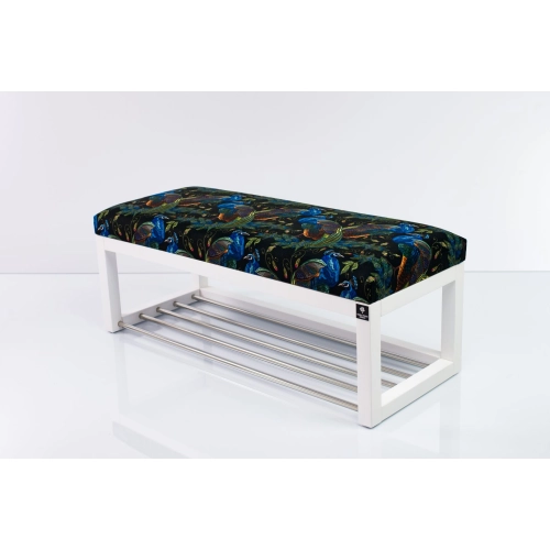 Ławeczka Pufa Tapicerowana Siedzisko Gładkie LPG-4 Pawie Rozmiary od 50 cm do 200 cm