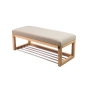 Ławka Pufa Tapicerowana Siedzisko Gładkie Beż LPG-4 Rozmiary od 50 cm do 200 cm