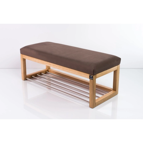 Ławka Pufa Tapicerowana Siedzisko Gładkie Brązowy LPG-4 Rozmiary od 50 cm do 200 cm