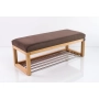 Ławka Pufa Tapicerowana Siedzisko Gładkie Brązowy LPG-4 Rozmiary od 50 cm do 200 cm