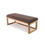 Ławka Pufa Tapicerowana Siedzisko Gładkie Brązowy LPG-4 Rozmiary od 50 cm do 200 cm