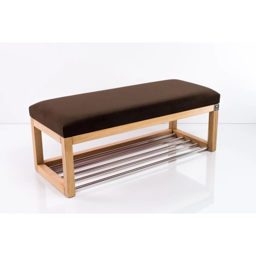 Ławka Pufa Tapicerowana Siedzisko Gładkie Brązowy LPG-4 Rozmiary od 50 cm do 200 cm