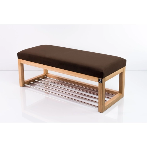 Ławka Pufa Tapicerowana Siedzisko Gładkie Brązowy LPG-4 Rozmiary od 50 cm do 200 cm