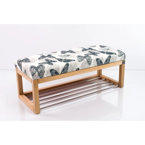 Ławeczka Pufa Tapicerowana Siedzisko Gładkie Butterfly 01 Rozmiary od 50 cm do 200 cm