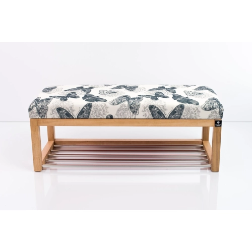 Ławeczka Pufa Tapicerowana Siedzisko Gładkie Butterfly 01 Rozmiary od 50 cm do 200 cm