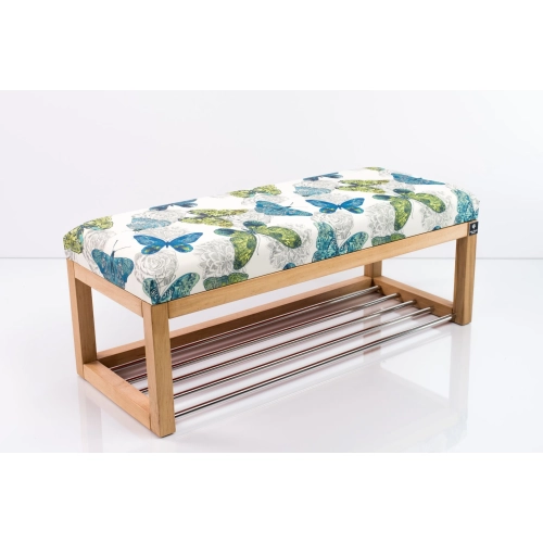Ławeczka Pufa Tapicerowana Siedzisko Gładkie Butterfly 03 Rozmiary od 50 cm do 200 cm