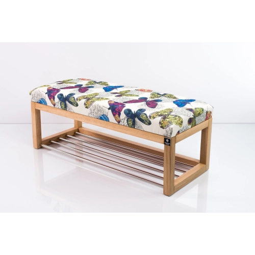 Ławeczka Pufa Tapicerowana Siedzisko Gładkie Butterfly 04 Rozmiary od 50 cm do 200 cm