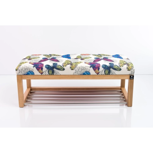 Ławeczka Pufa Tapicerowana Siedzisko Gładkie Butterfly 04 Rozmiary od 50 cm do 200 cm