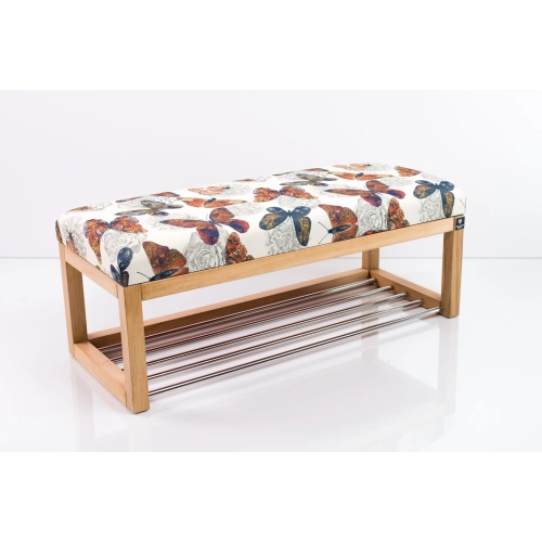 Ławeczka Pufa Tapicerowana Siedzisko Gładkie Butterfly 05 Rozmiary od 50 cm do 200 cm