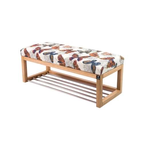 Ławeczka Pufa Tapicerowana Siedzisko Gładkie Butterfly 05 Rozmiary od 50 cm do 200 cm