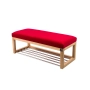 Ławka Pufa Tapicerowana Siedzisko Gładkie Czerwony LPG-4 Rozmiary od 50 cm do 200 cm
