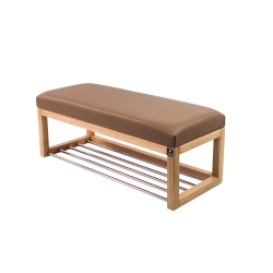 Ławka Pufa Tapicerowana Siedzisko Gładkie Ekoskóra Cappucino LPG-4 Rozmiary od 50 cm do 200 cm