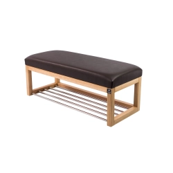 Ławka Pufa Tapicerowana Siedzisko Gładkie Ekoskóra Brąz LPG-4 Rozmiary od 50 cm do 200 cm