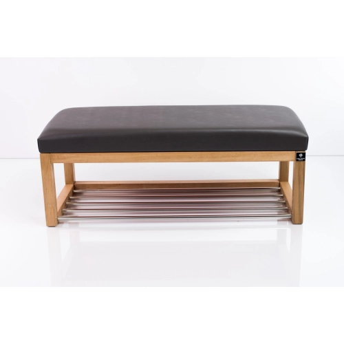 Ławka Pufa Tapicerowana Siedzisko Gładkie Ekoskóra Grafit LPG-4 Rozmiary od 50 cm do 200 cm