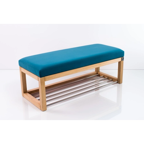 Ławeczka Pufa Tapicerowana Siedzisko Gładkie Niebieski LPG-4 Rozmiary od 50 cm do 200 cm