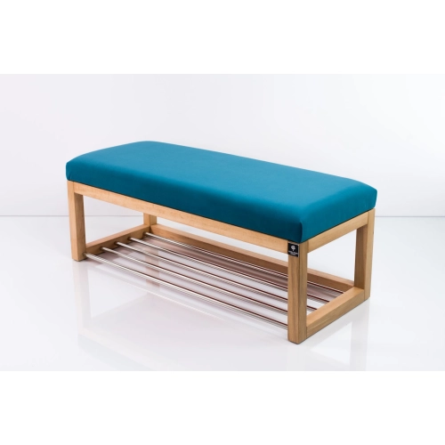 Ławeczka Pufa Tapicerowana Siedzisko Gładkie Niebieski LPG-4 Rozmiary od 50 cm do 200 cm